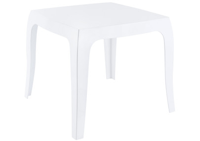 Mesa de apoio Queen, branco brilhante