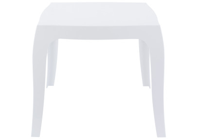 Mesa de apoio Queen, branco brilhante