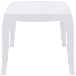 Tavolino Queen, bianco lucido