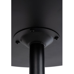 Tavolo da bar rotondo nero/nero