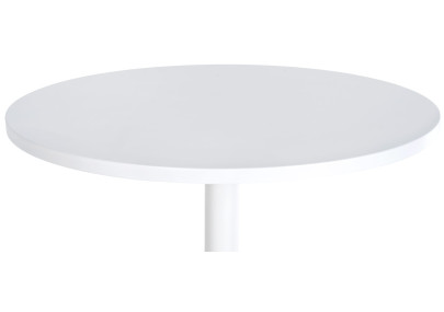Mesa de bar redonda blanca