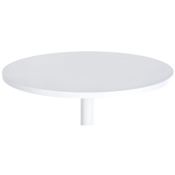 Mesa de bar redonda blanca
