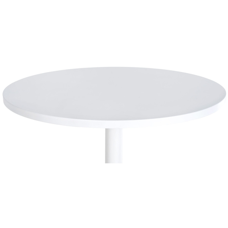 Mesa de bar redonda blanca
