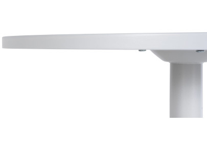 Table ronde haute, blanche/blanche