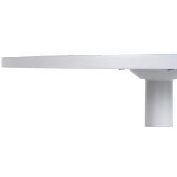 Mesa de bar redonda blanca