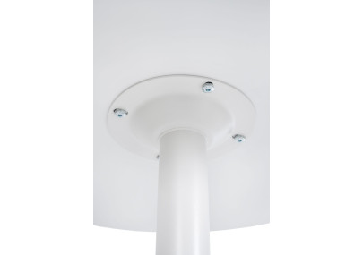 Table ronde haute, blanche/blanche