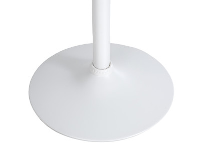 Table ronde haute, blanche/blanche