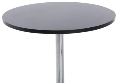 Ensemble de 2 tables de bar rondes noires