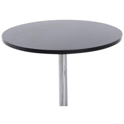 Conjunto de 2 mesas de bar redondas negras