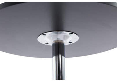 Ensemble de 2 tables de bar rondes noires