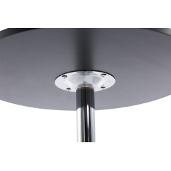 Conjunto de 2 mesas de bar redondas negras