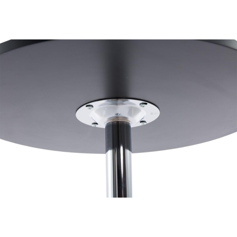 Ensemble de 2 tables de bar rondes noires