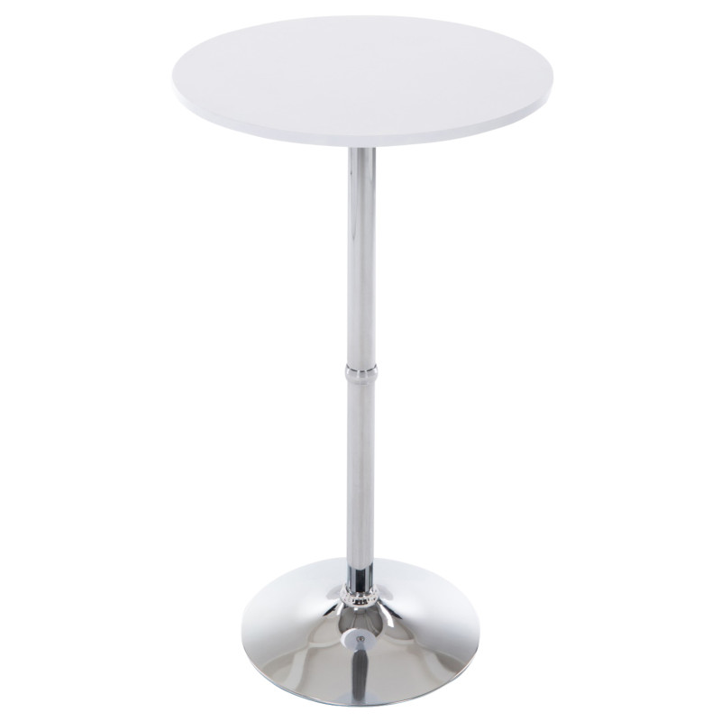 Ensemble de 2 tables hautes rondes blanches
