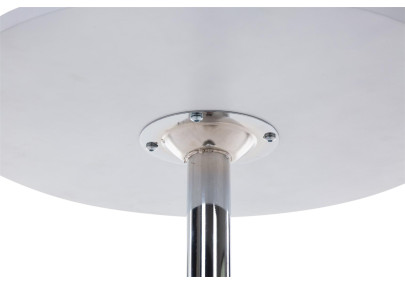 Ensemble de 2 tables hautes rondes blanches