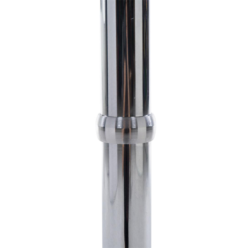 Coppia di tavolini rotondi bianchi alti