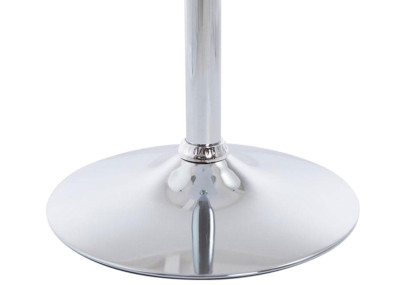 Ensemble de 2 tables rondes sur pied, blanc mat