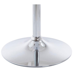 Coppia di tavolini rotondi con gambe, bianco opaco