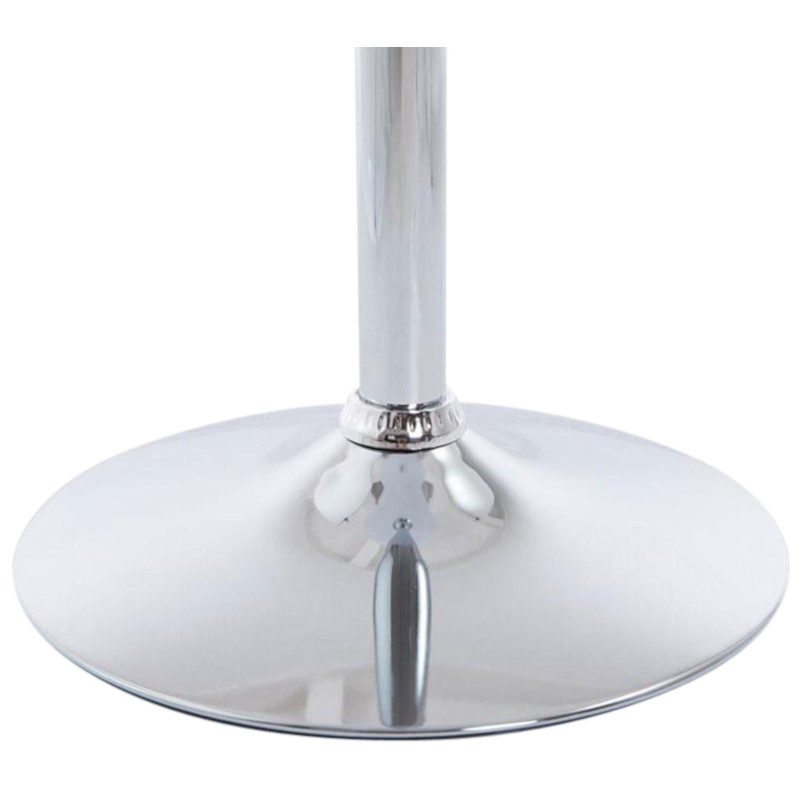 Coppia di tavolini rotondi con gambe, bianco opaco