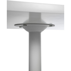 Mesa alta cuadrada, blanca/blanca