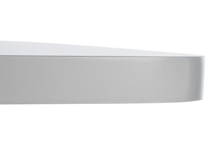 Table carrée haute, blanche/blanche