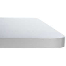 Mesa alta cuadrada, blanca/blanca