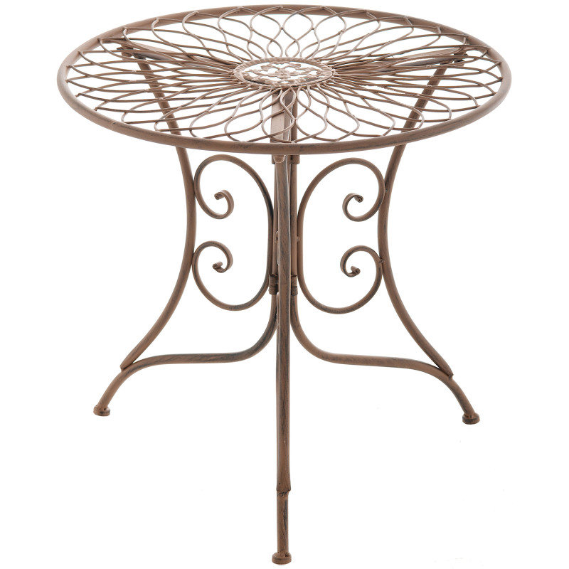 Table Ariano, marron antique