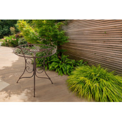 Table Ariano, marron antique