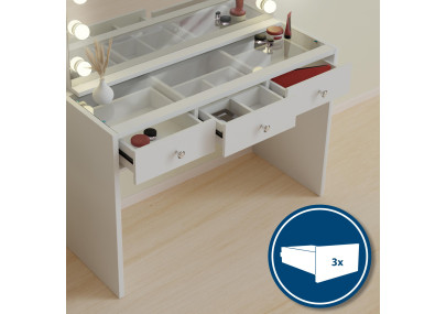 Coiffeuse blanche Nettie