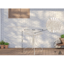 Table Hari, crème antique