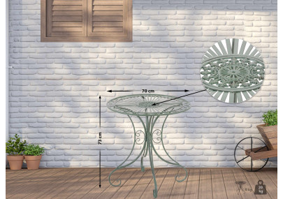 Table Hari, vert antique