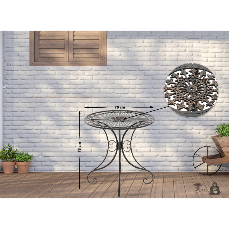 Table en bronze Hari