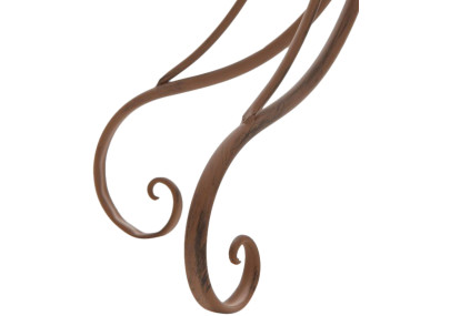 Tavolo Hari, brunito antico