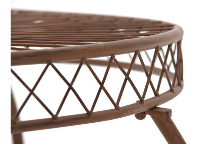 Table Sheela, marron antique