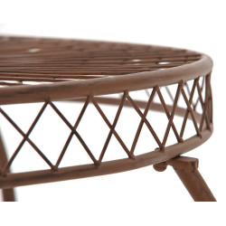 Table Sheela, marron antique