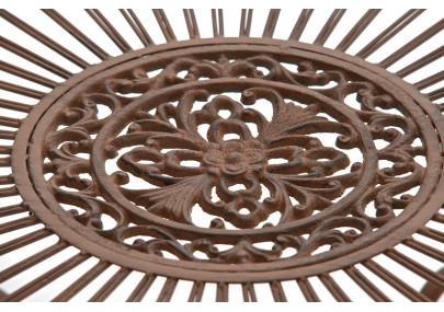 Table Sheela, marron antique