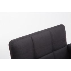 Tabouret de bar Los Angeles tecido C noir