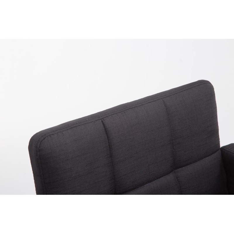 Tabouret de bar Los Angeles tecido C noir