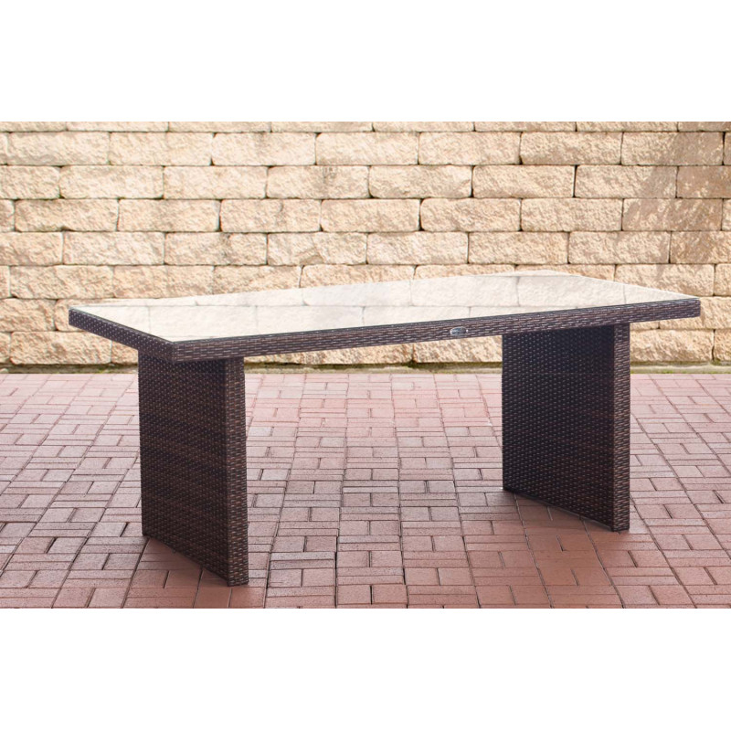 Mesa Avignon, 180 cm, marrón moteado