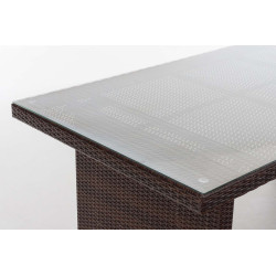 Mesa Avignon, 180 cm, marrón moteado