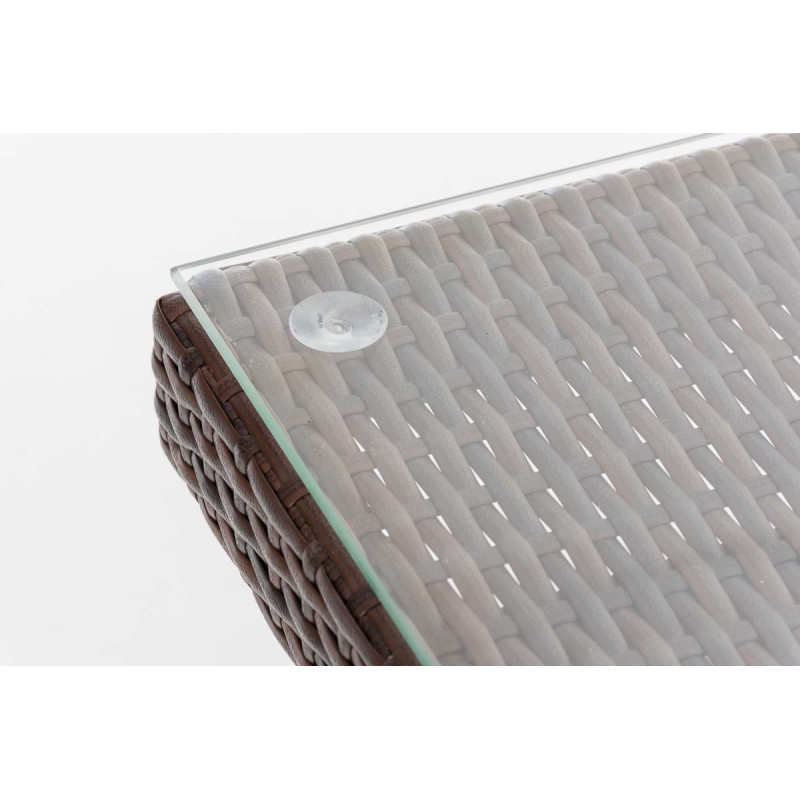 Mesa Avignon, 180 cm, marrón moteado