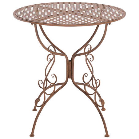 Table Amanda, marron antique
