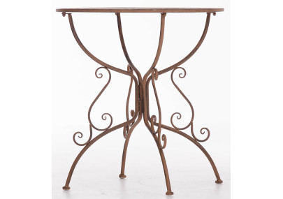 Table Amanda, marron antique