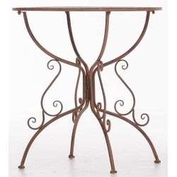 Table Amanda, marron antique