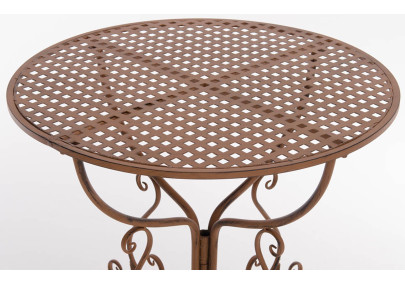 Table Amanda, marron antique