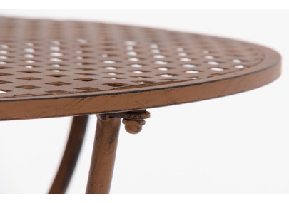 Table Amanda, marron antique