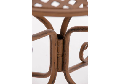 Table Amanda, marron antique