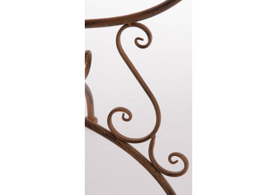 Table Amanda, marron antique