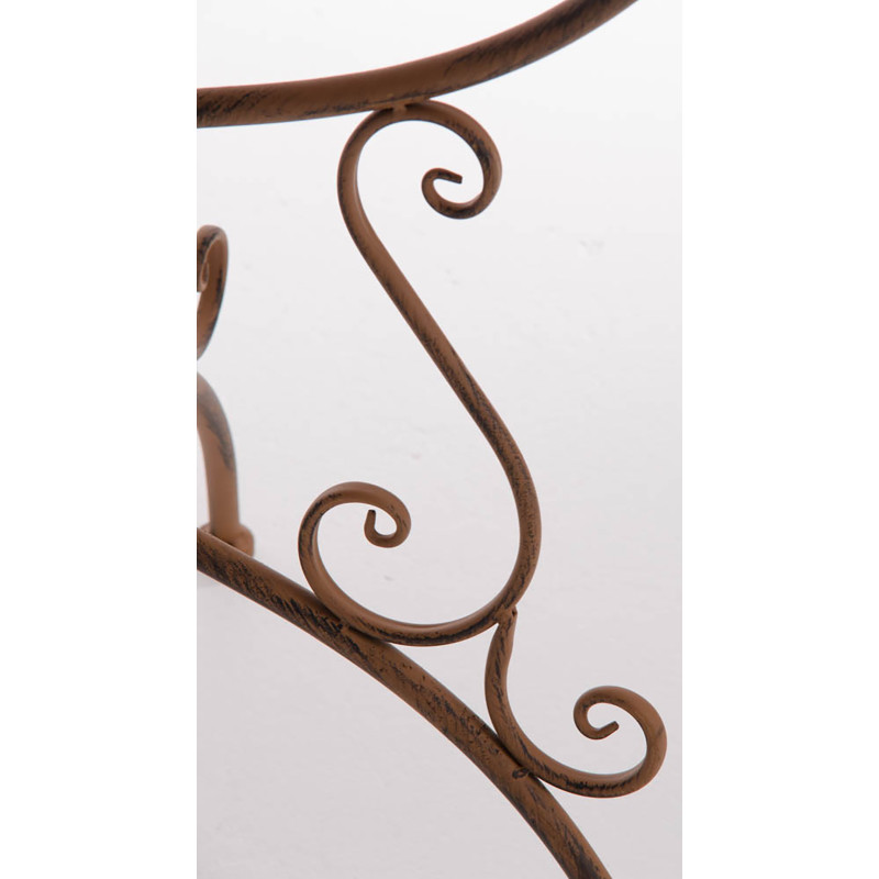 Table Amanda, marron antique