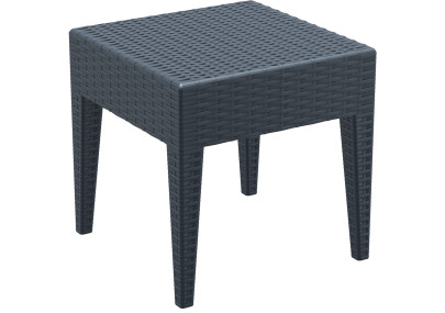 Table d'appoint Miami, gris foncé