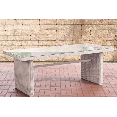 Table Fontana XL, perle blanche